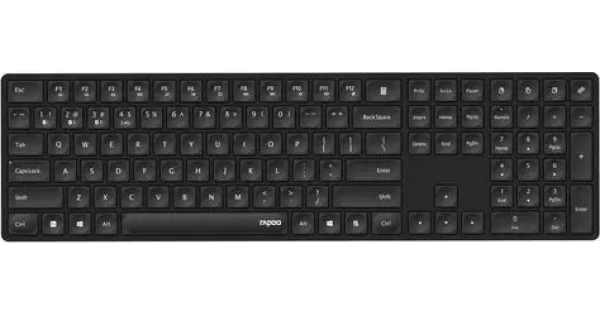 Rapoo E8020M Multi-mode černá / Bezdrátová klávesnice / Full-size / 2.4 GHz / BT 3.0 a 5.0 (220697)