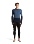 ICEBREAKER Mens Merino 200 Oasis+ LS Crewe, Midninavy/Dawn/JetHeather/Cb (vzorek) velikost: M