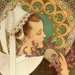 Nástěnný poznámkový kalendář 2026 NOTIQUE - Alfons Mucha, 30 x 30 cm
