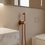 REA - Podomítková bidetová baterie Foss Clif Brush Copper REA-B5845