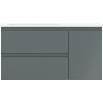 MEXEN/S - Orio koupelnová skříňka 90 cm s umyvadlem Otis levá, 2S, 1D, grafit mat/bílá mat 91A13-09047-3-BBFFF66-W18L01