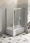 POLYSAN - DEEP hluboká sprchová vanička, obdélník 130x75x26cm, bílá 72942