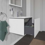 DURAVIT - L-Cube Umyvadlová skříňka 40x62x48 cm, 1 zásuvka, lesklá bílá LC614002222
