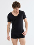SLG Base V Neck Shirt - Black - SLOGGI Black - SLOGGI BLACK L