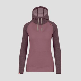 KARPOS W Camoscio W Hoodie, Deco Rose/Huckleberry velikost: S