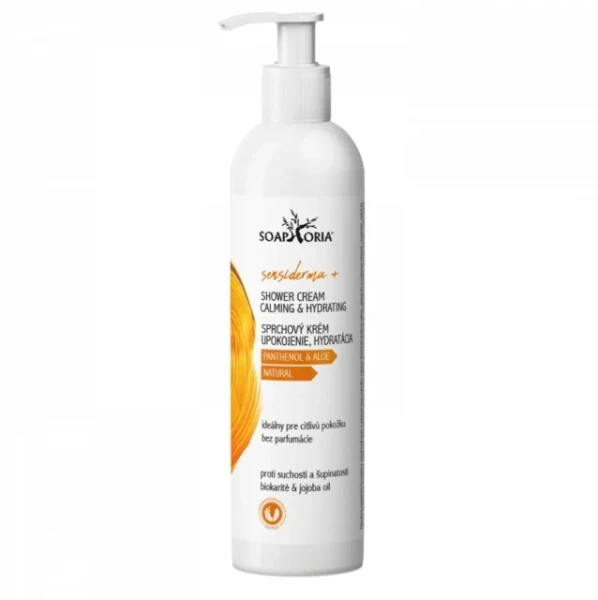 SENSIDERMA+ výživný zklidňující sprchový krém Panthenol a Aloe 250 ml