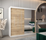 Šatní skříň Abi Y2 Barva korpusu: Bílá, Rozměry: 120 cm, Dveře: Dub artisan