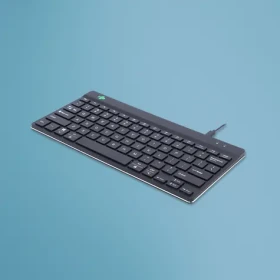 R-Go Tools Compact Break US černá / Kompaktní klávesnice / US layout / drátová / USB-C (RGOCOUSWDBL)