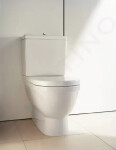 DURAVIT - Starck 3 Splachovací nádrž, připojení dole vlevo, s WonderGliss, alpská bílá 09320000011