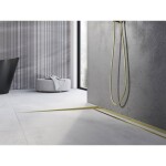 MEXEN - Line-B spádová lišta podlahová 180 cm levá, zlato 185001180L