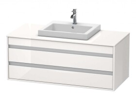 DURAVIT - Ketho Umyvadlová skříňka 50x120x55 cm, 2 zásuvka, lesklá bílá KT675602222