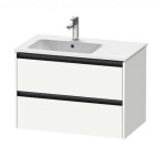 DURAVIT - Ketho.2 Umyvadlová skříňka 55x81x48 cm, 2 zásuvky, matná bílá K25267018180000