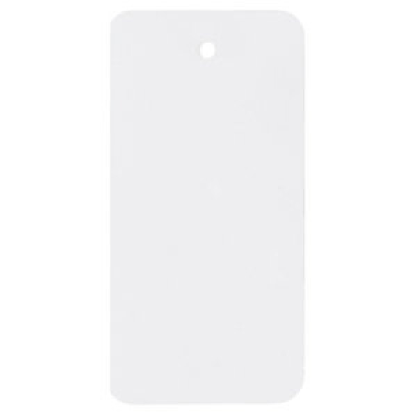 500 x Průmyslové štítky z PVC 110 x 55mm, bílé, Ø očka 5 mm, bez drátku