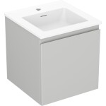 MEXEN/S - Orio koupelnová skříňka 45 cm s umyvadlem Otis, 1 šuplík, šedá mat/bílá mat 91A10-04547-1-BF62-W18M01