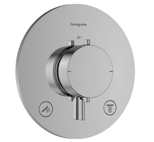 HANSGROHE - Ecostat Comfort S Termostatická baterie pod omítku, pro 2 spotřebiče, chrom 33715000