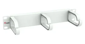 Equip 10" světle šedá / Vyvazovací panel / 1U / 3x plastová úchytka (327342)