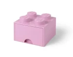 LEGO® Box 4 šuplík 25x25x18cm sv.růžový