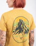 Tričko Patagonia W's Cap Cool Daily Graphic Shirt - Lands Chouinard Crest: Beeswax Tan X-Dye