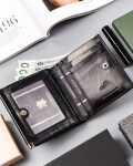 Trendy dámská kožená peněženka Cavaldi Sage, černá