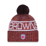 New Era Pánská zimní čepice Cleveland Browns NFL 2025 Sideline Sport Knit