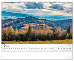Nástěnný kalendář 2026 NOTIQUE - Panoramata Česka, 48 x 33 cm