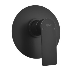 RAV Slezák - NIL - Sprchová baterie podomítková 1-cestná s tělesem, Černá - matná NL183LCMAT NL183LCMAT