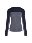 ICEBREAKER Wmns Mer 125 Cool-Lite Sphere LS Tee CB, Midnnavy Hthr/Midnnavy/Cb velikost: XL