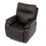 TV a relaxační křeslo s manuálním ovládáním, potah coffee látka v dekoru vintage