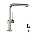 HANSGROHE - Talis M54 Dřezová baterie, s výsuvnou koncovkou, vzhled nerezu 72860800