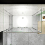 H K - Sprchový kout do U SYMPHONY D4 140 × 90 × 90 s posuvnými dveřmi – chrom SE-SYMPD41409090