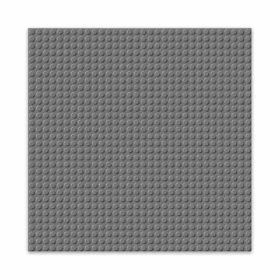 BRIXIES Plus 225.011 Základní podložka na stavění - tmavě šedá 25,5 x 25,5 cm
