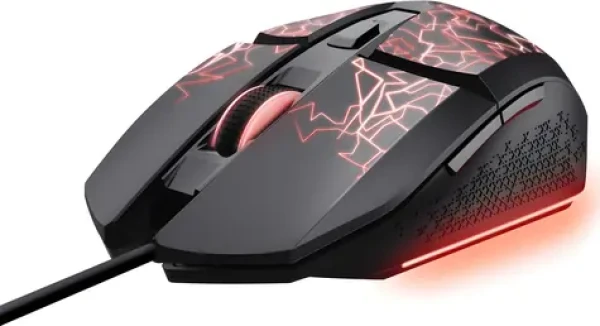 Trust GXT113 Felox černá / Herní myš / optická / 6400 DPI / 6 tlačítek / USB-A (25749)