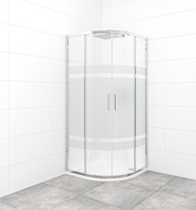 Sprchový kout čtvrtkruh 80x80 cm SAT TEX SATBKTEXS80CRS SATBKTEXS80CRS