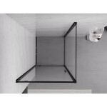 MEXEN/S - Exo sprchový kout dveře křídlové 95 x 95, transparent, černá 8181-095-095-70-00