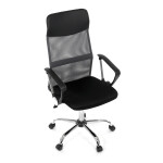 Kancelářská židle, houpací mechanismus, šedá síťovina, KA-E305 GREY