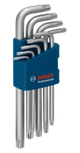 BOSCH 9dílná sada klíčů TORX / TX 10-50 mm / ocel S2 (1600A01TH4)