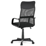 Kancelářská židle, houpací mechanismus, černá síťovina, KA-L601 BK