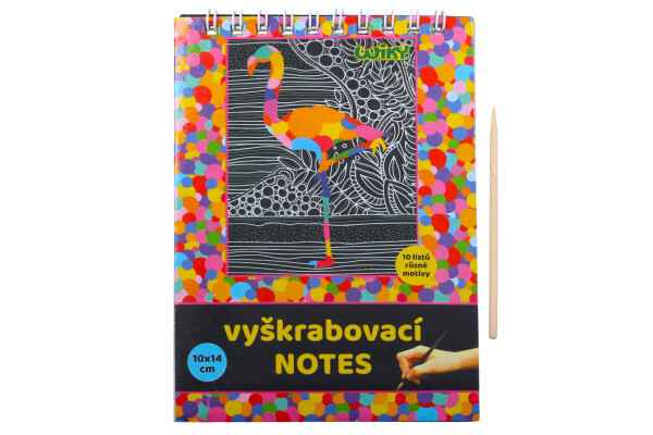 Vyškrabovací notes 10x14cm / 10 listů, WIKY, W011369