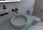 Wc kombi komplet kombinovaný SAT Infinitio šedá mat vario odpad SATINF031VPSNLGRM SATINF031VPSNLGRM