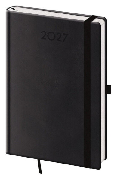 Diář 2027 týdenní A5 Print Plus - černá