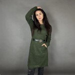 HOSH Pletené šaty ELLIS s páskem Barva: Bílá