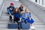 Nákupní taška Reisenthel Loopshopper L Herringbone dark blue