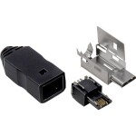 Schlegel Vestavný konektor USB 2.0 typ A, dvojitý zásuvka, vestavná RRJ_2USB 2x USB zásuvka typu A ⇔ 2 x USB zástrčka typu A RRJ_