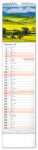 Nástěnný kalendář 2027 Notique kravata Krajina, 12 x 48 cm
