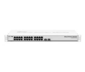 MikroTik Cloud Smart Switch CSS326-24G-2S+RM, 24 non-blocking gigabit.portů, 2xSFP+, Marvell DX switch chip, SwOS EDF_1015758