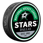 Mustang Puk Dallas Stars NHL Block Textured Puck