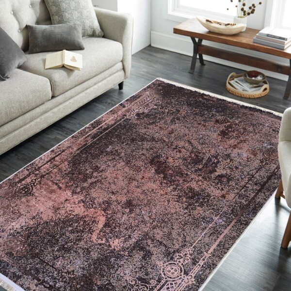 DumDekorace Moderní abstraktní koberec v hnědých tónech - Royal Patina Šířka: 160 cm | Délka: 220 cm