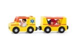 Woody Autíčka k vláčkodráze - Ambulance 4ks