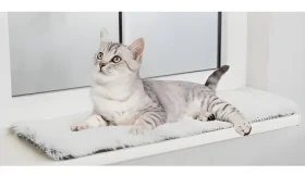 TRIXIE Podložka na okenní parapet Harvey / 90 x 28 cm / plyš / pěnová výplň / neklouzavý spodek (109754)
