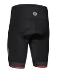 Pánské cyklistické kraťasy ETAPE ELITE TEAM s vložkou, černá/červená (cyklistické kraťasy ETAPE s vložkou, velikost XL)